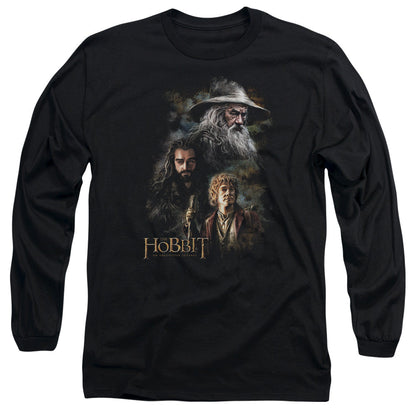 The Hobbit Painting Mens Long Sleeve Shirt Black Officially Licensed
