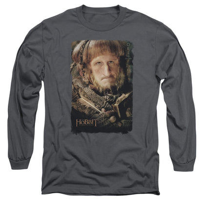The Hobbit Ori Mens Long Sleeve Shirt Charcoal Officially Licensed