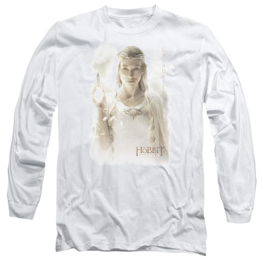 Hobbit Galadriel Mens Long Sleeve Shirt White Officially Licensed
