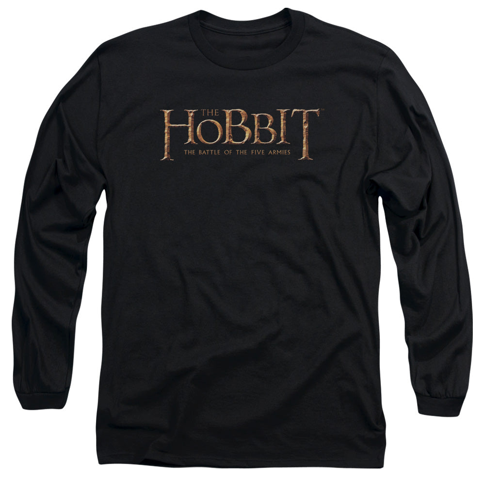 Hobbit Logo Mens Long Sleeve Shirt Black Officially Licensed