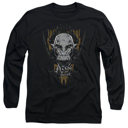 Hobbit Azog Mens Long Sleeve Shirt Black Officially Licensed