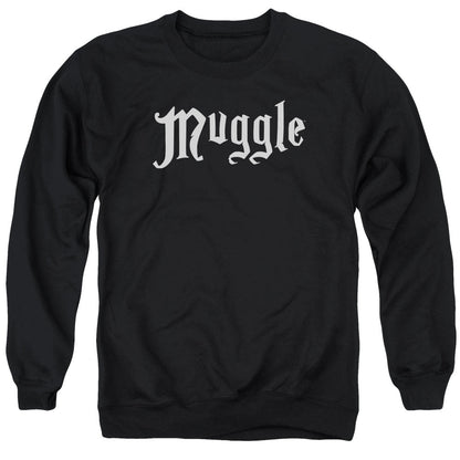Harry Potter Muggle Mens Crewneck Sweatshirt Black Officially Licensed