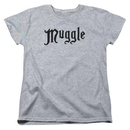 Harry Potter Muggle Womens T Shirt Athletic Heather Officially Licensed