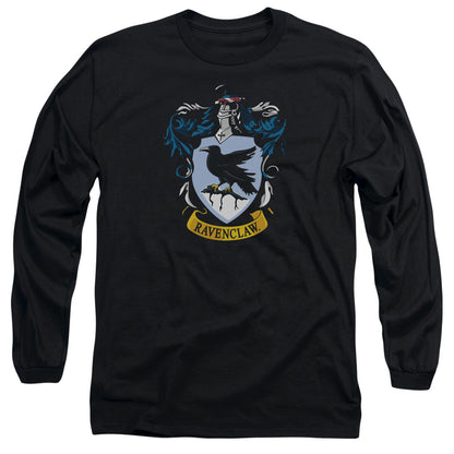 Harry Potter Ravenclaw Crest Mens Long Sleeve Shirt Black Officially Licensed Officially Licensed