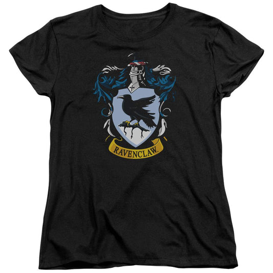 Harry Potter Ravenclaw Crest Womens T Shirt Black Officially Licensed