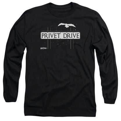 Harry Potter Privet Drive Mens Long Sleeve Shirt Black Officially Licensed Officially Licensed