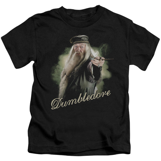 Harry Potter Dumbledore Wand Juvenile Kids Youth T Shirt Black Officially Licensed