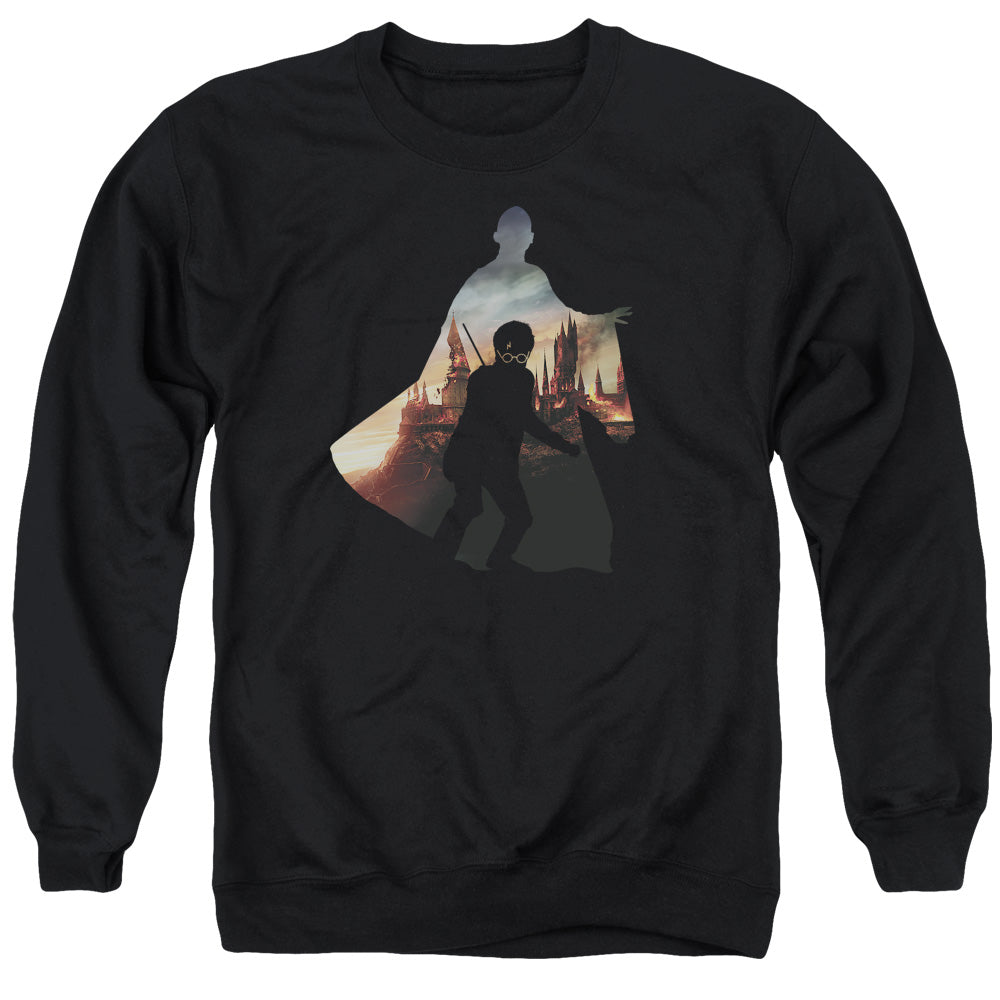 Harry Potter Voldemort Looms Mens Crewneck Sweatshirt Black Officially Licensed