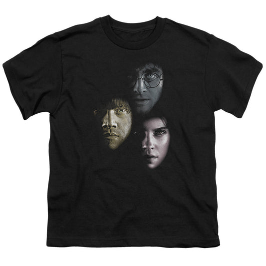 Harry Potter Hero Heads Kids Youth T Shirt Black Officially Licensed