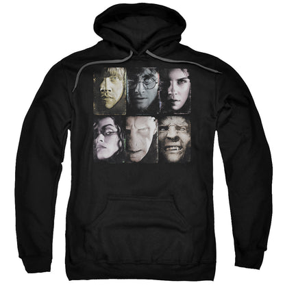 Harry Potter Horizontal Heads Mens Hoodie Black Officially Licensed