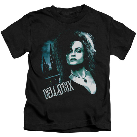 Harry Potter Bellatrix Closeup Juvenile Kids Youth T Shirt Black Officially Licensed