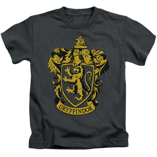 Harry Potter Gryffindor Crest Juvenile Kids Youth T Shirt Charcoal Officially Licensed