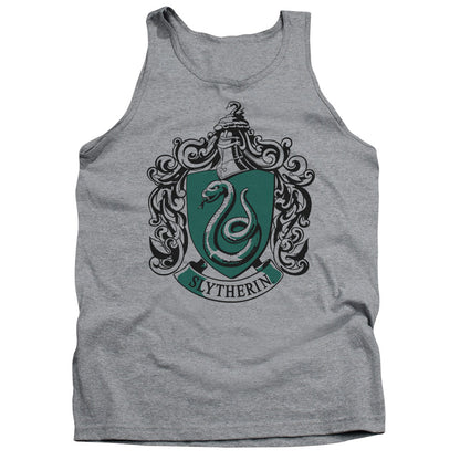 Harry Potter Slytherin Crest Mens Tank Top Shirt Athletic Heather Officially Licensed