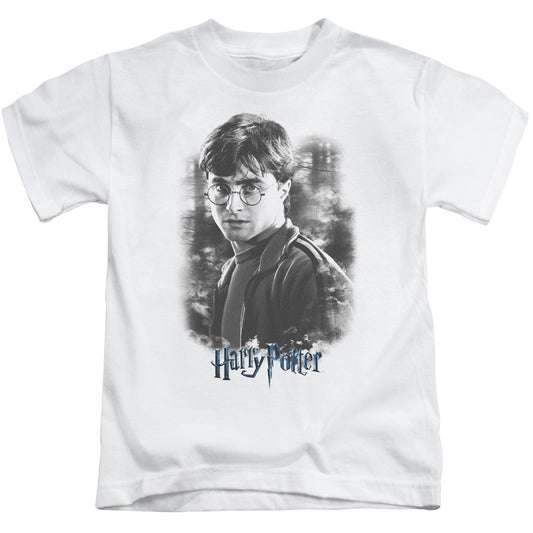 Harry Potter Harry in the Woods Juvenile Kids Youth T Shirt White Officially Licensed