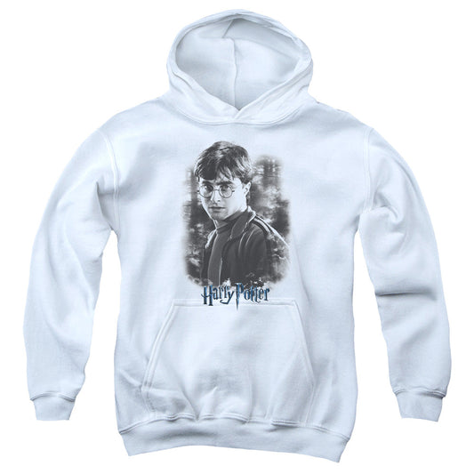 Harry Potter Harry in the Woods Kids Youth Hoodie White Officially Licensed
