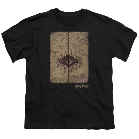 Harry Potter Marauders Map Kids Youth T Shirt Black Officially Licensed