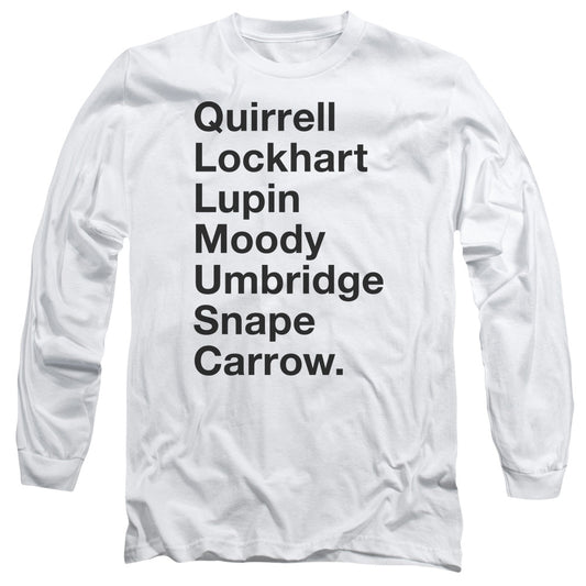 Harry Potter Professors Mens Long Sleeve Shirt White Officially Licensed Officially Licensed