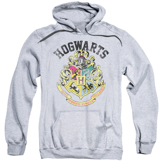 Harry Potter Hogwarts Crest Mens Hoodie Athletic Heather Officially Licensed