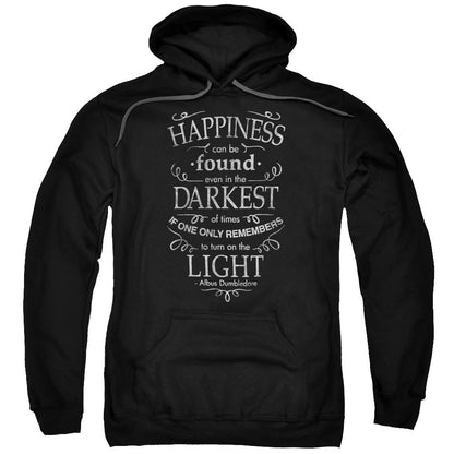 Harry Potter Happiness Mens Hoodie Black Officially Licensed