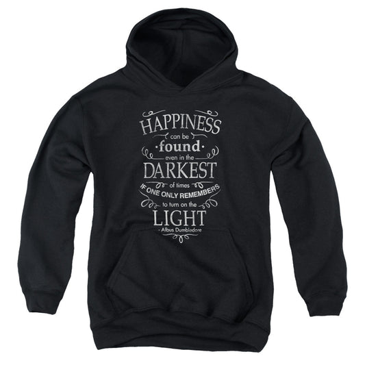 Harry Potter Happiness Kids Youth Hoodie Black Officially Licensed