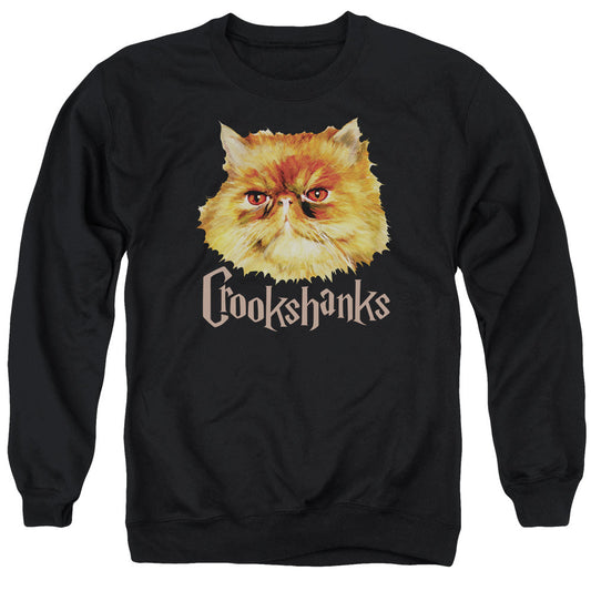 Harry Potter Crookshanks Color Mens Crewneck Sweatshirt Black Officially Licensed