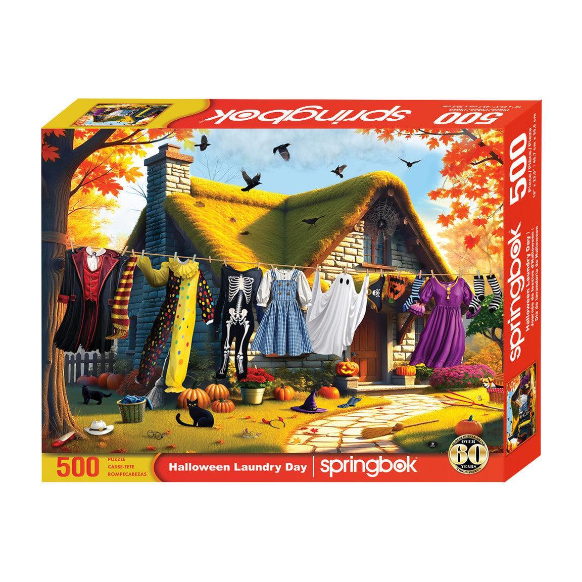 Halloween Laundry Day 500 Piece Jigsaw Puzzle Springbok