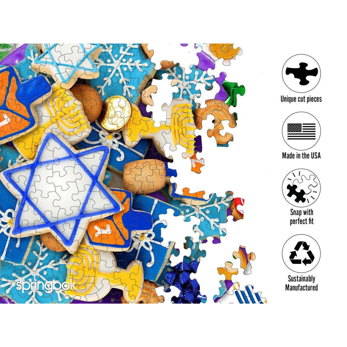Hanukkah Cookies 500 Piece Jigsaw Puzzle Springbok