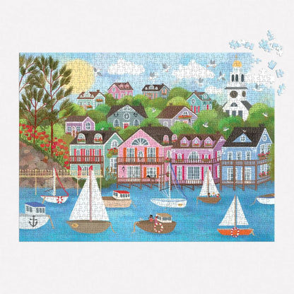 Harbor by the Sea 1000 Piece Jigsaw Puzzle Galison