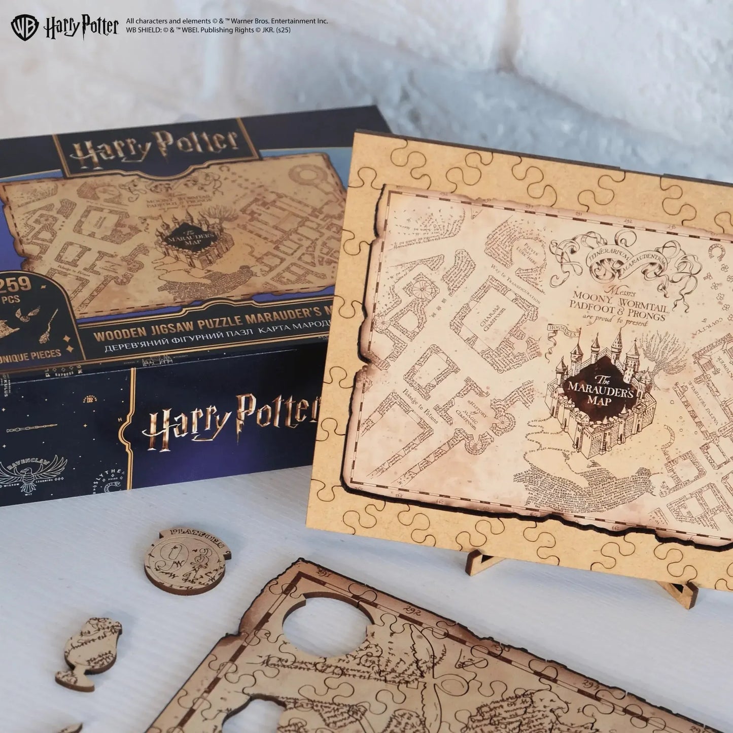 Harry Potter Marauder's Map Wooden Jigsaw Puzzle Woods Story