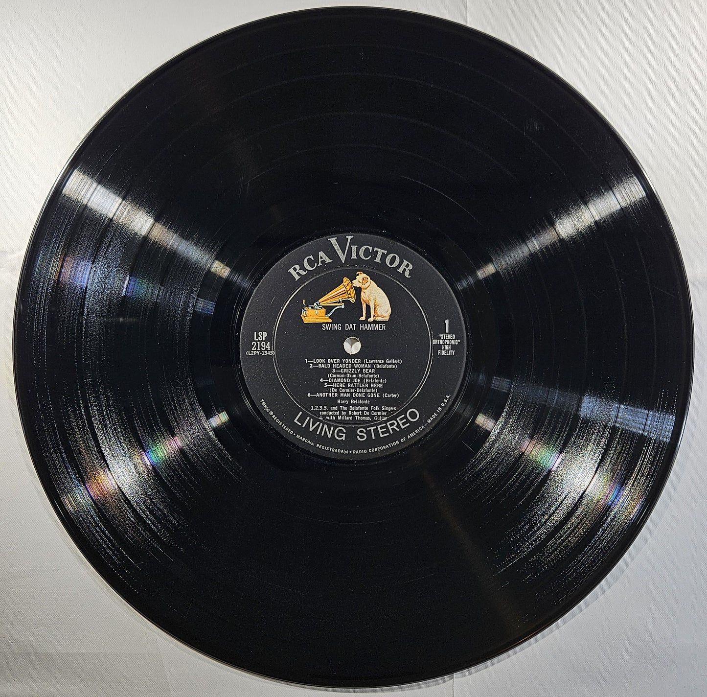 Harry Belafonte - Swing Dat Hammer [1960 Rockaway Press] [Used Vinyl Record LP]