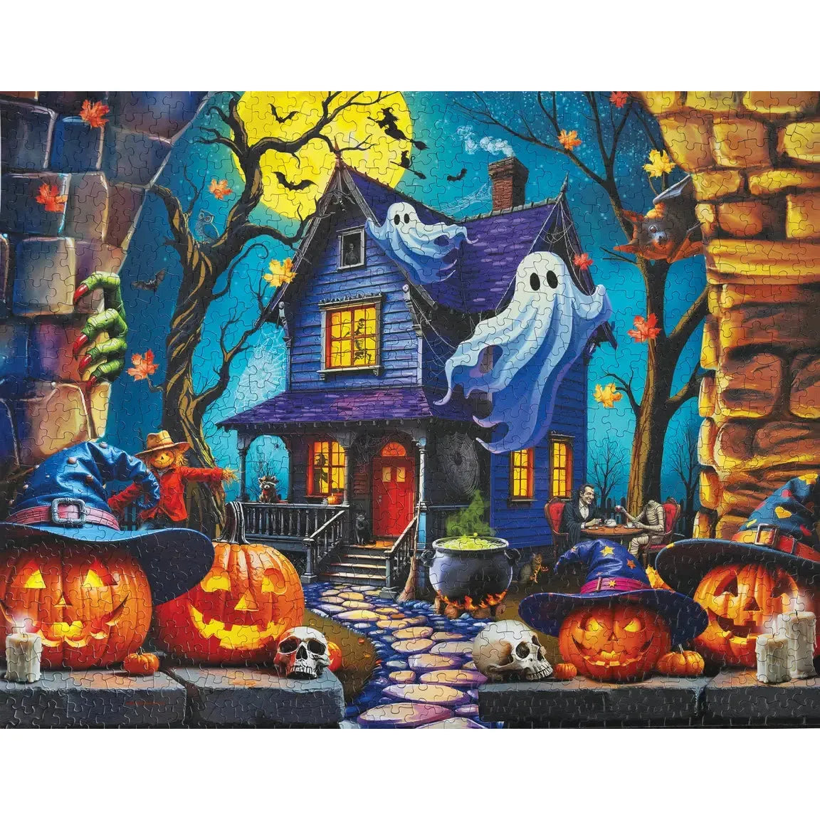 Haunted Halloween Party 1000 Piece Jigsaw Puzzle Springbok