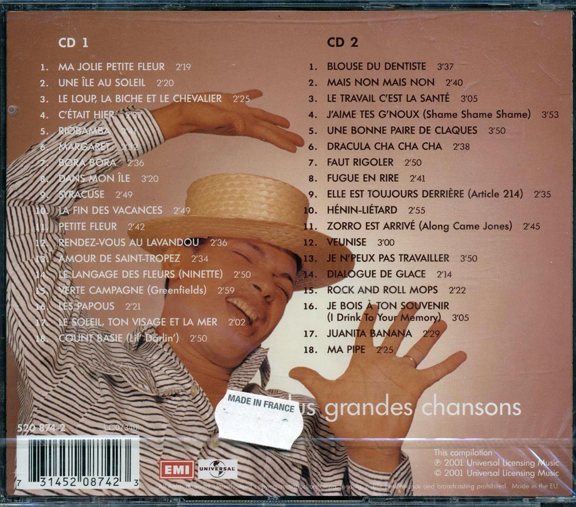 Henri Salvador - Ses Plus Grandes Chansons [2001 Compilation] [New Double CD]