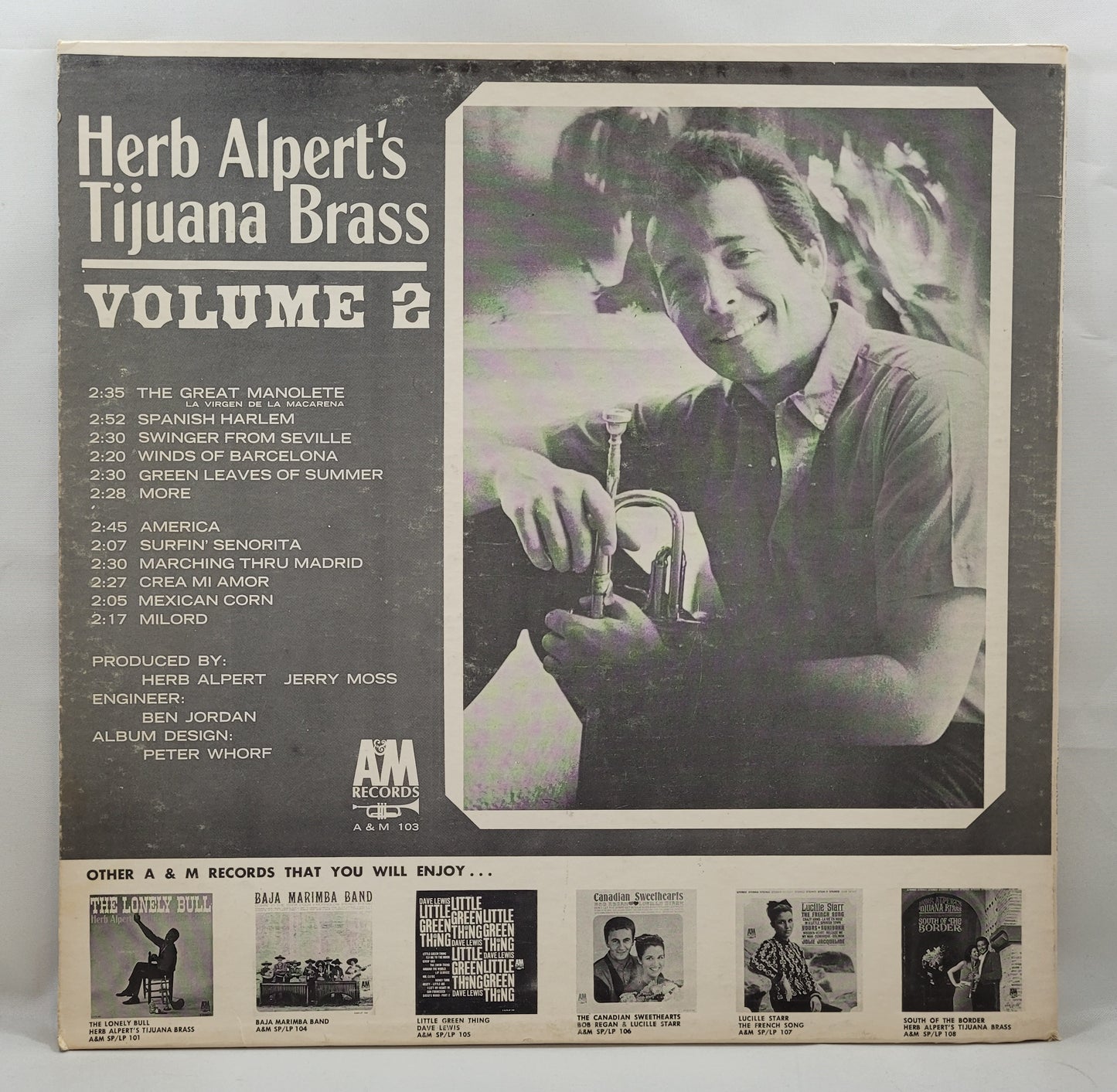 Herb Alpert's Tijuana Brass - Volume 2 [1963 Pitman] [Used Vinyl Record LP] [B]