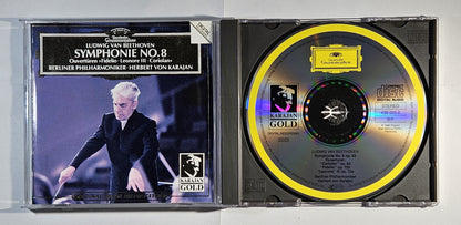 Herbert von Karajan - Beethoven: Symphonie No. 8 [1993 Remastered] [Used CD]