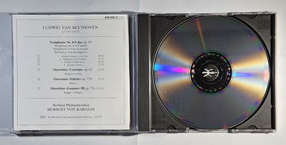 Herbert von Karajan - Beethoven: Symphonie No. 8 [1993 Remastered] [Used CD]