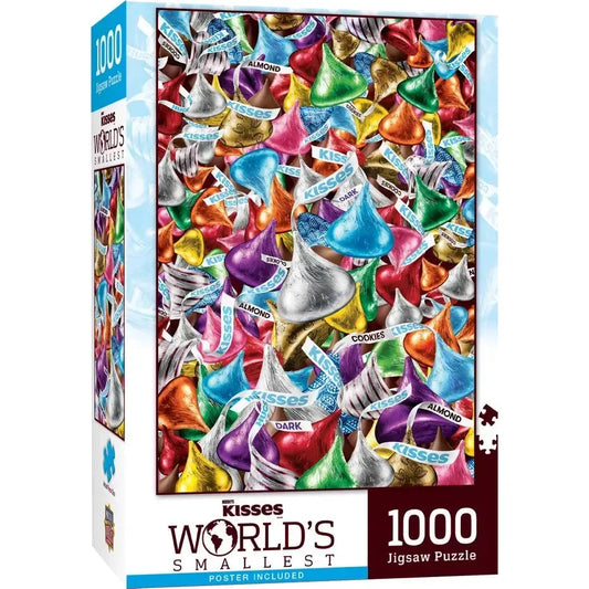 Hershey's Kisses World's Smallest 1000 Piece Jigsaw Puzzle in Tin MasterPieces