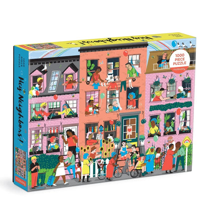 Hey Neighbors! 1000 Piece Jigsaw Puzzle Mudpuppy
