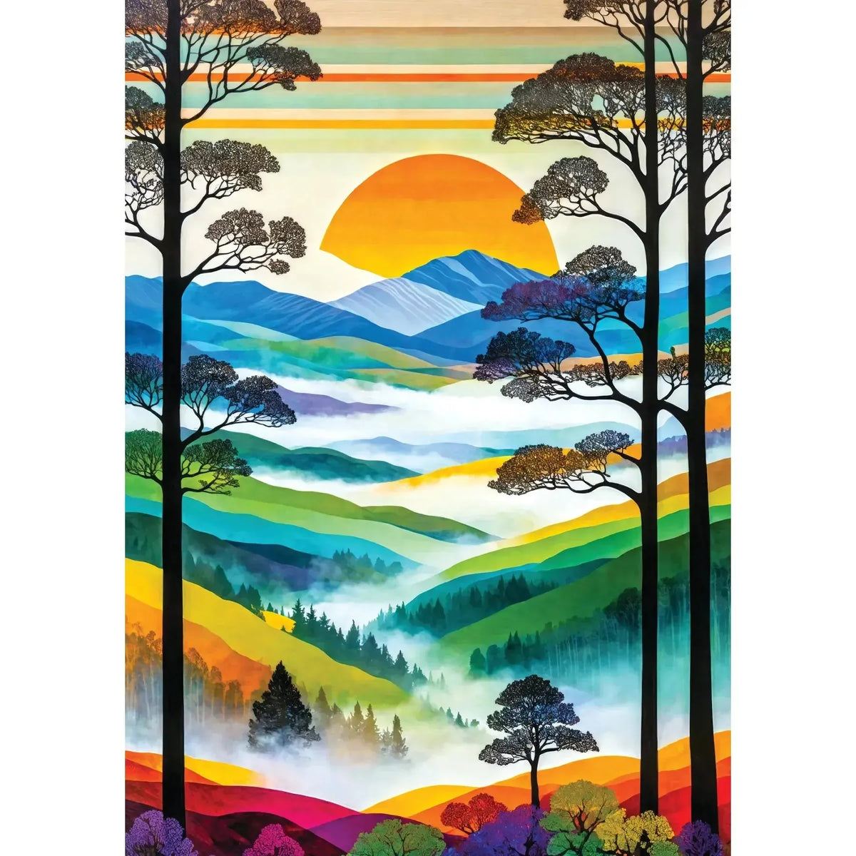 Hilltops Breeze 1000 Piece Jigsaw Puzzle Enjoy