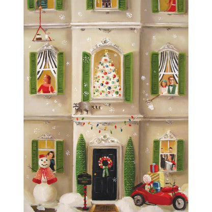 Holiday Open House by Janet Hill 100 Piece Mini Jigsaw Puzzle NYPC