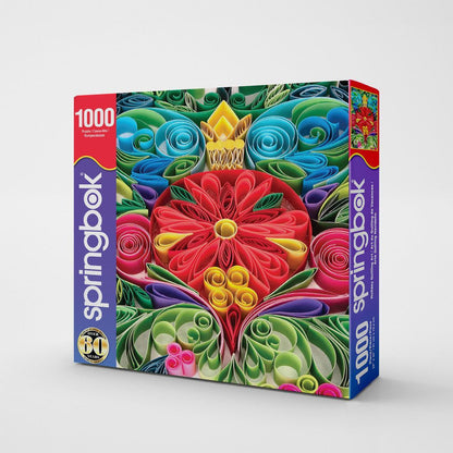Holiday Quilling Art 1000 Piece Jigsaw Puzzle Springbok