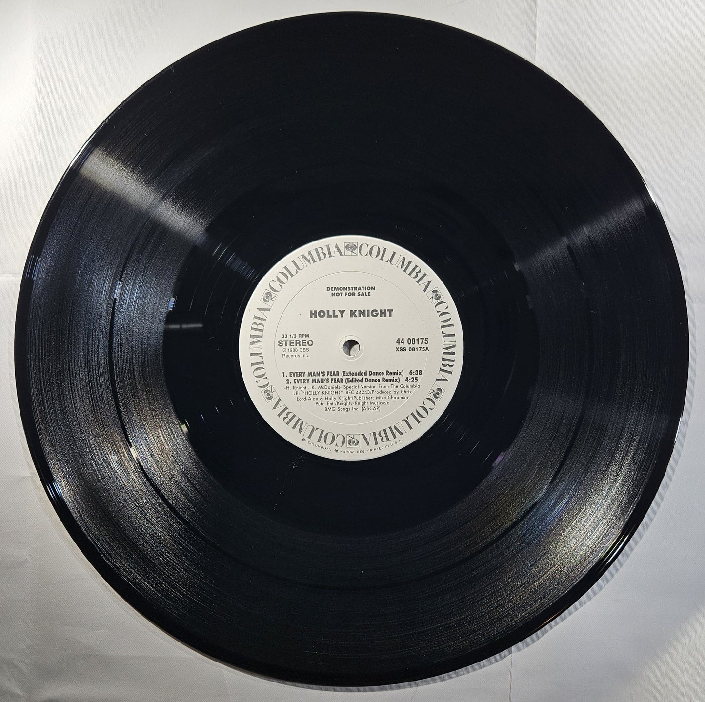 Holly Knight - Every Man's Fear [1988 Promo] [Used Vinyl Record 12" Single]