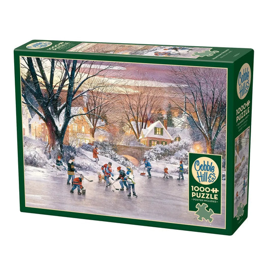 Hometown Hockey 1000 Piece Jigsaw Puzzle Cobble Hill