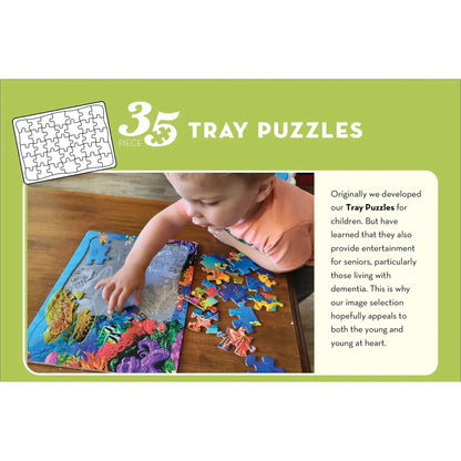 Horses in the Field 35 Piece Tray Jigsaw Puzzle Cobble Hill