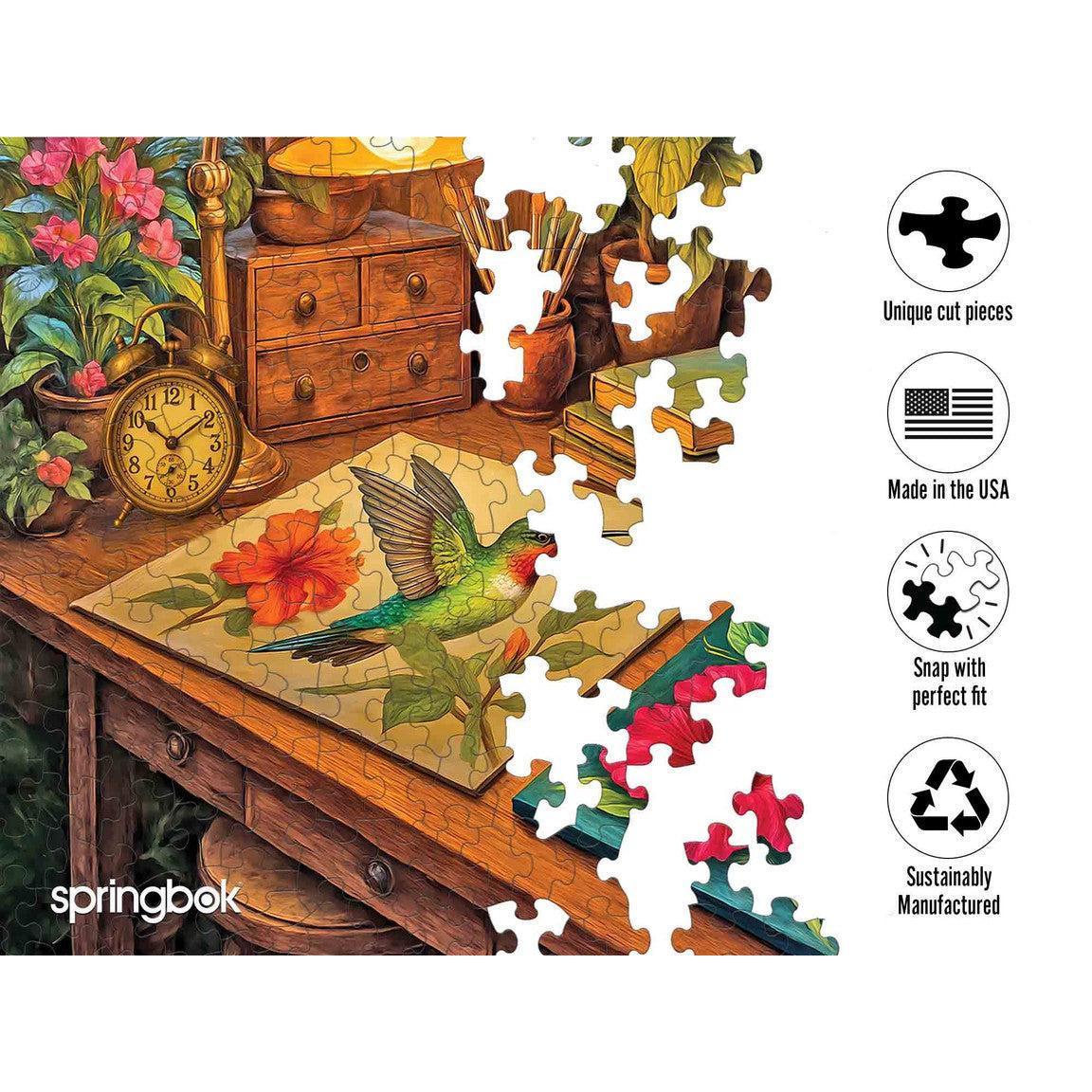 Hummingbirds & Hibiscus 1000 Piece Jigsaw Puzzle Springbok