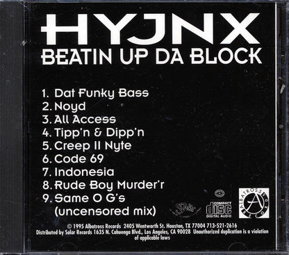 Hyjnx - Beatin Up Da Block [1995 New CD]