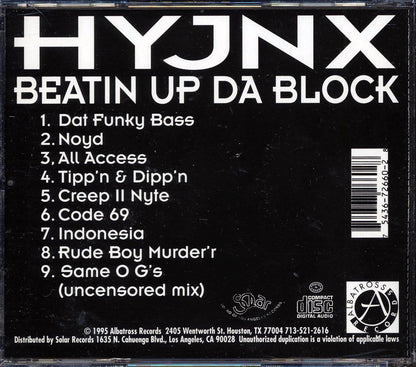 Hyjnx - Beatin Up Da Block [1995 New CD]