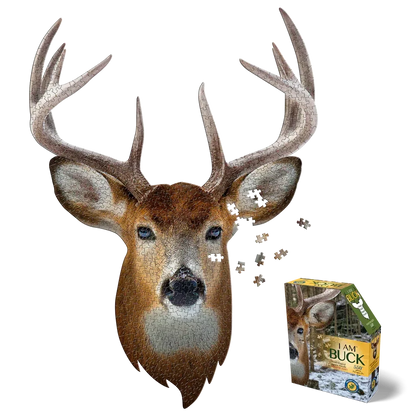I Am Buck 550 Piece Head Shaped Jigsaw Puzzle Madd Capp