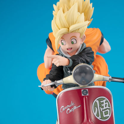 Desktop Real Mccoy Ex Dragon Ball Z Super Saiyan Son Goku  Super Saiyan Son Gohan  Mortorbike