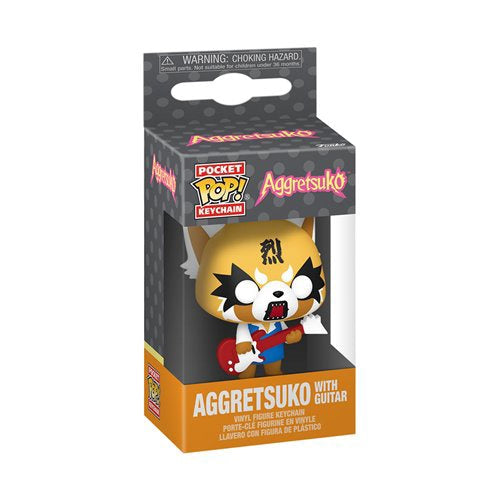 Sanrio Aggretsuko With Guitar Funko Pocket Pop Key Chain