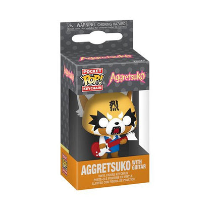 Sanrio Aggretsuko With Guitar Funko Pocket Pop Key Chain